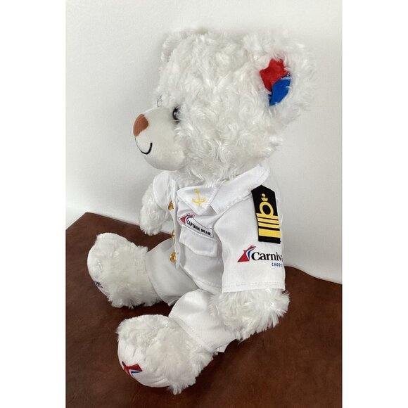 Carnival Cruise Build A Bear 14" Plush Stuffed Teddy Bear with Captains Uniform - Picture 3 of 16